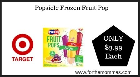 Target: Popsicle Frozen Fruit Pop