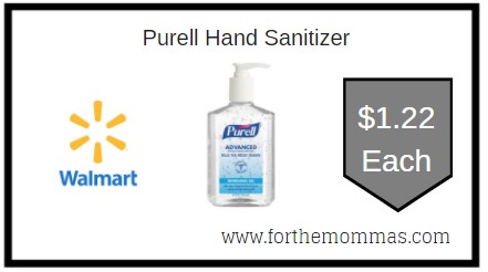 Walmart: Purell Hand Sanitizer ONLY $1.22 Each