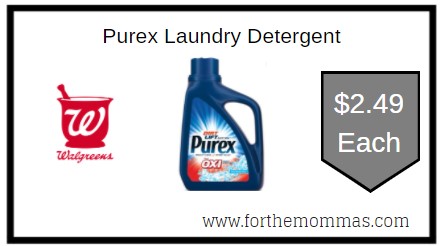 Walgreens: Purex Laundry Detergent ONLY $2.49 Each