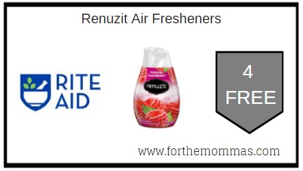 Rite Aid: 4 FREE Renuzit Air Fresheners