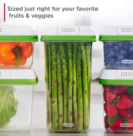 Amazon: Rubbermaid FreshWorks Produce Saver Storage Containers 6-Piece Set 