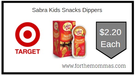 Target: Sabra Kids Snacks Dippers ONLY $2.20 Each