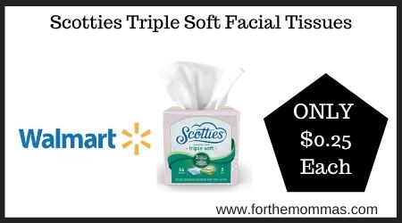 Walmart: Scotties Triple Soft Facial Tissues