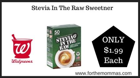 Walgreens: Stevia In The Raw Sweetner