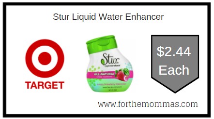 Target: Stur Liquid Water Enhancer ONLY $2.44 Each