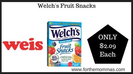 Weis: Welch's Fruit Snacks