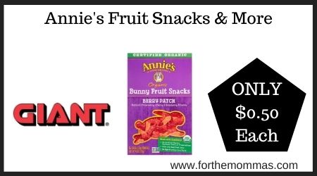 Annie's Fruit Snacks & More