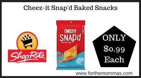 ShopRite: Cheez-it Snap'd Baked Snacks