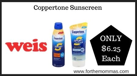 Weis: Coppertone Sunscreen