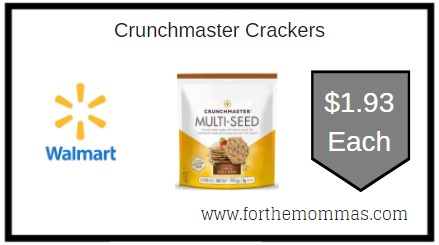 Walmart: Crunchmaster Crackers ONLY $1.93 Each