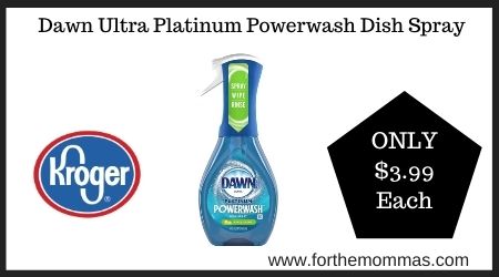 Kroger: Dawn Ultra Platinum Powerwash Dish Spray