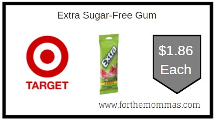 Target: Extra Sugar-Free Gum ONLY $1.86 Each