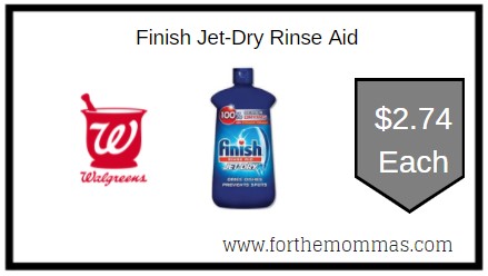 Walgreens: Finish Jet-Dry Rinse Aid ONLY $2.74 Each