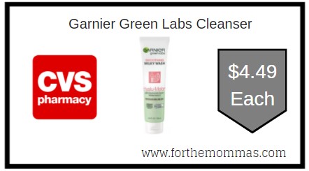 CVS: Garnier Green Labs Cleanser ONLY $4.49 Each