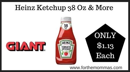Giant: Heinz Ketchup 38 Oz & More