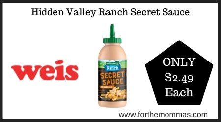 Weis: Hidden Valley Ranch Secret Sauce