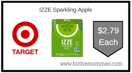 Target: IZZE Sparkling Apple ONLY $2.79 Each