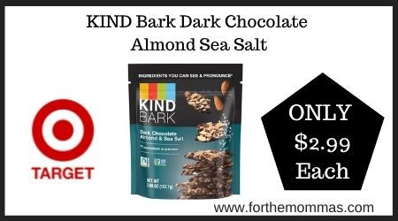 Target: KIND Bark Dark Chocolate Almond Sea Salt
