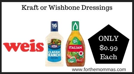 Weis: Kraft or Wishbone Dressings