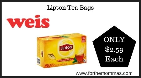 Weis: Lipton Tea Bags