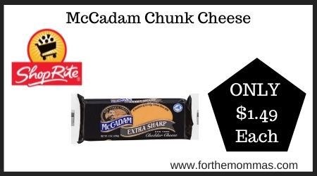 ShopRite: McCadam Chunk Cheese