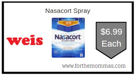 Weis: Nasacort Spray ONLY $6.99 Each
