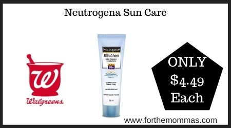 Walgreens: Neutrogena Sun Care