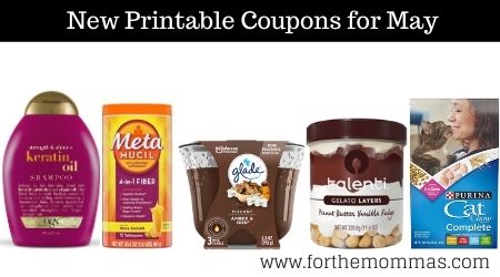 New Printable Coupons for May