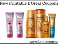 New Printable L'Oreal Coupons