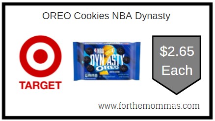 Target: OREO Cookies NBA Dynasty ONLY $2.65 Each 