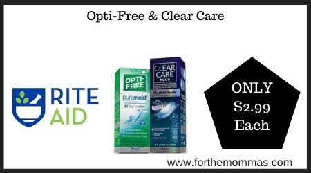 Rite Aid: Opti-Free & Clear Care