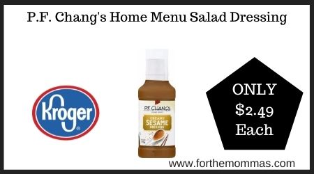 Kroger: P.F. Chang's Home Menu Salad Dressing