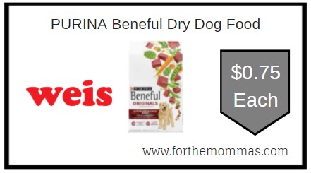 Weis: PURINA Beneful Dry Dog Food ONLY $0.75 Each