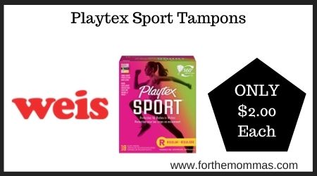 Weis: Playtex Sport Tampons
