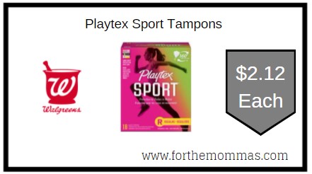 Walgreens: Playtex Sport Tampons ONLY $2.12 Each