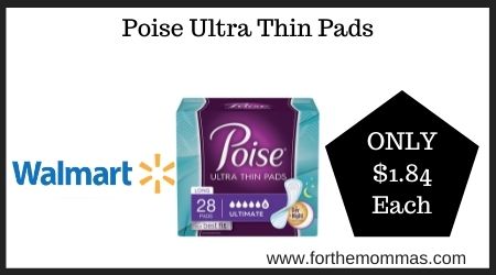 Walmart: Poise Ultra Thin Pads