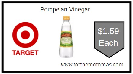 Target: Pompeian Vinegar ONLY $1.59 Each