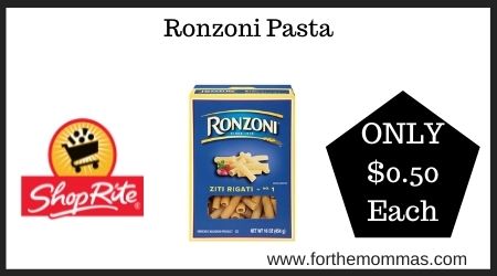 ShopRite: Ronzoni Pasta