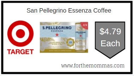 Target: San Pellegrino Essenza Coffee ONLY $4.79 Each