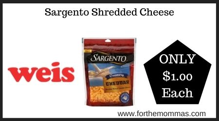 Weis: Sargento Shredded Cheese