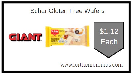 Giant: Schar Gluten Free Wafers JUST $1.12 Each