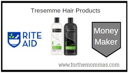 Rite Aid: FREE Tresemme Hair Products + Moneymaker 