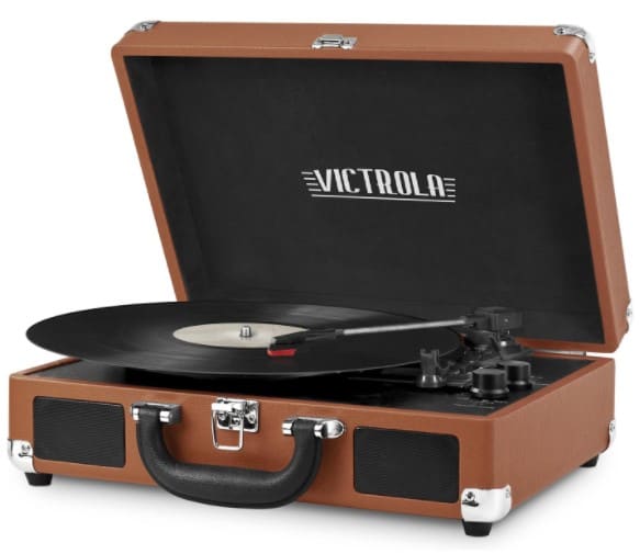 Amazon: Vintage 3-Speed Bluetooth Suitcase Record Player $43.65 (Reg $60)