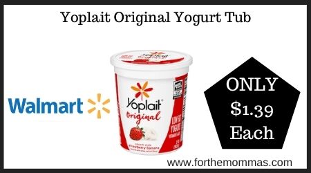 Walmart: Yoplait Original Yogurt Tub