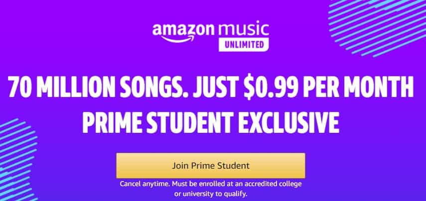 Amazon Music Unlimited for $0.99 