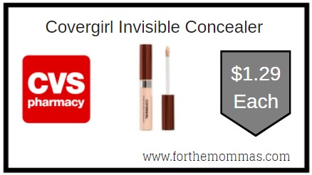 CVS: Covergirl Invisible Concealer ONLY $1.29 Each