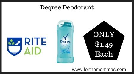 Rite Aid: Degree Deodorant