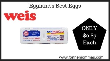 Weis: Eggland's Best Eggs ONLY $0.87 Each