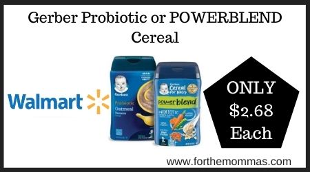 Walmart: Gerber Probiotic or POWERBLEND Cereal