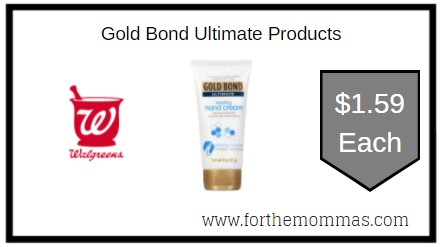 Walgreens: Gold Bond Ultimate Products ONLY $1.59 Each